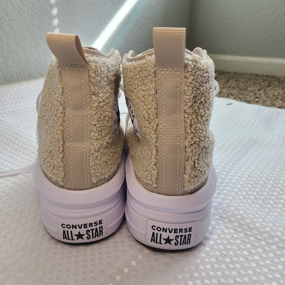 Rare Sherpa-Clad Converse Platform - Picture 11 of 13